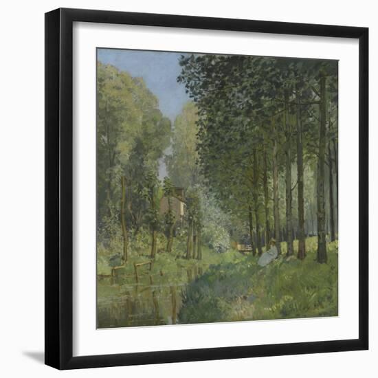 Rest Along the Stream, Edge of the Wood, Ca 1878-Alfred Sisley-Framed Giclee Print