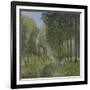 Rest Along the Stream, Edge of the Wood, Ca 1878-Alfred Sisley-Framed Giclee Print