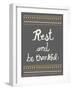 Rest and be thankful-Rachel Gresham-Framed Giclee Print