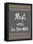 Rest and be thankful-Rachel Gresham-Framed Stretched Canvas