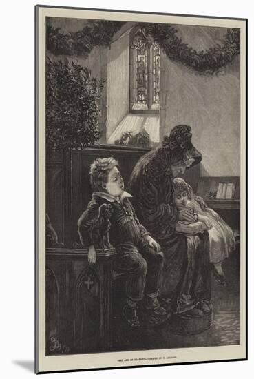 Rest and Be Thankful-Frederick Barnard-Mounted Giclee Print