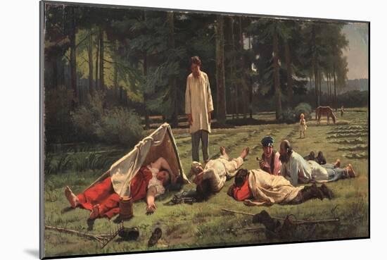 Rest at the Hay Harvest, 1887-Firs Sergeevich Zhuravlev-Mounted Giclee Print