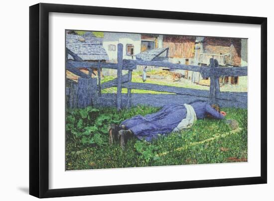 Rest in the Shade-Giovanni Segantini-Framed Giclee Print