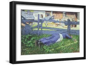 Rest in the Shade-Giovanni Segantini-Framed Giclee Print