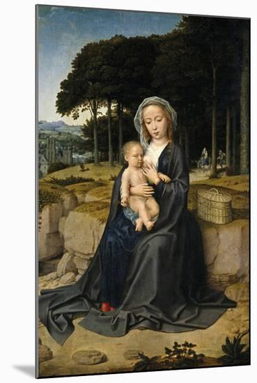 Rest on the Flight from Egypt, Ca. 1515-Gerard David-Mounted Giclee Print