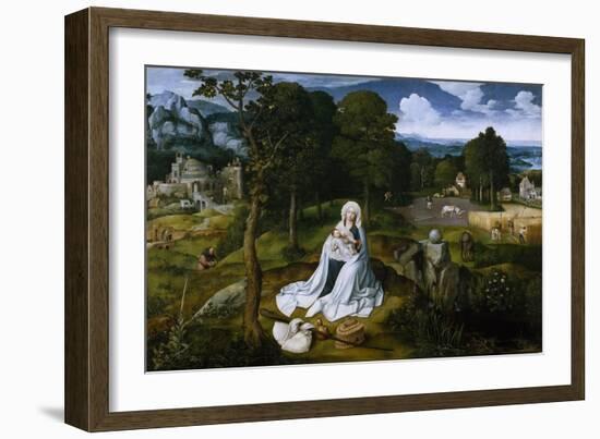 Rest on the Flight into Egypt, 1518-1520-Joachim Patinir-Framed Giclee Print