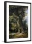 Rest on the Flight into Egypt, 1600-99-Jan the Younger Brueghel-Framed Giclee Print