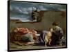 Rest on the Flight into Egypt, 1615-1621 (Oil on Canvas)-Orazio Gentileschi-Stretched Canvas