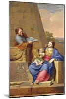 Rest on the Flight into Egypt, 1658-Pierre Letellier-Mounted Giclee Print