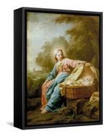 Rest on the Flight into Egypt, 1756-Jean Bernard Restout-Framed Stretched Canvas