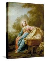 Rest on the Flight into Egypt, 1756-Jean Bernard Restout-Stretched Canvas