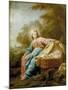 Rest on the Flight into Egypt, 1756-Jean Bernard Restout-Mounted Giclee Print