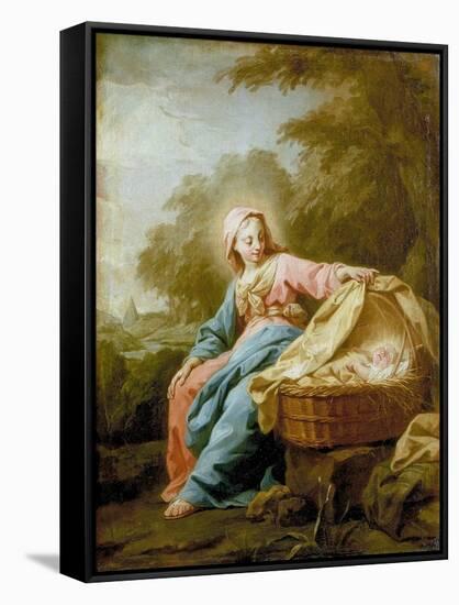 Rest on the Flight into Egypt, 1756-Jean Bernard Restout-Framed Stretched Canvas