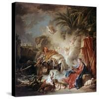 Rest on the Flight into Egypt, 1757-François Boucher-Stretched Canvas