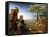 Rest on the Flight Into Egypt, 1805-6-Philipp Otto Runge-Framed Stretched Canvas