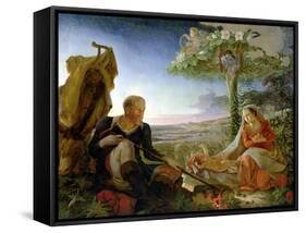 Rest on the Flight Into Egypt, 1805-6-Philipp Otto Runge-Framed Stretched Canvas