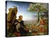 Rest on the Flight Into Egypt, 1805-6-Philipp Otto Runge-Stretched Canvas