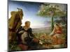 Rest on the Flight Into Egypt, 1805-6-Philipp Otto Runge-Mounted Giclee Print