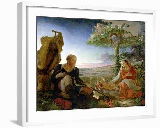 Rest on the Flight Into Egypt, 1805-6-Philipp Otto Runge-Framed Giclee Print