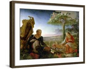 Rest on the Flight Into Egypt, 1805-6-Philipp Otto Runge-Framed Giclee Print