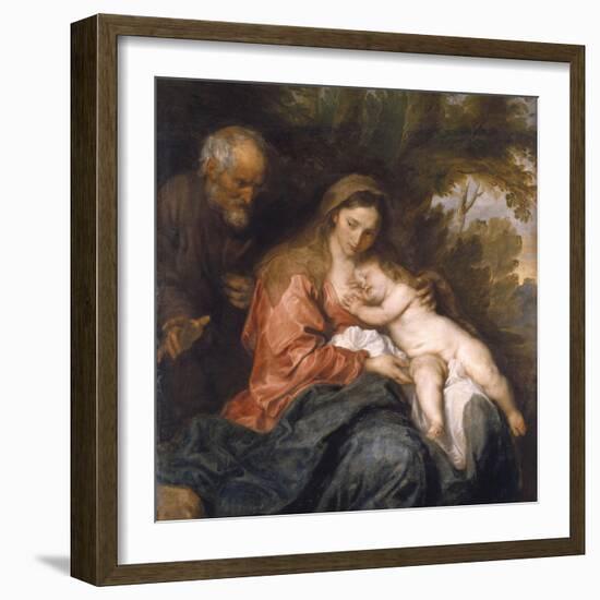 Rest on the Flight into Egypt by Anthony van Dyck-null-Framed Photographic Print