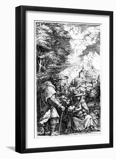 Rest on the Flight into Egypt, C1515-1519-Albrecht Altdorfer-Framed Giclee Print