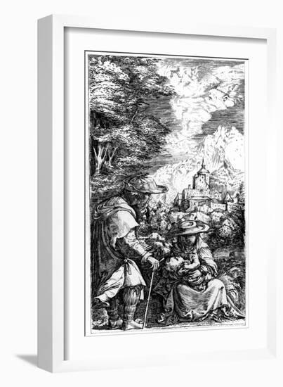 Rest on the Flight into Egypt, C1515-1519-Albrecht Altdorfer-Framed Giclee Print