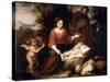 Rest on the Flight into Egypt, C1665-Bartolomé Esteban Murillo-Stretched Canvas