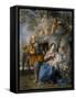 Rest on the Flight into Egypt (Oil on Copper)-Giovanni Odazzi-Framed Stretched Canvas
