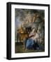 Rest on the Flight into Egypt (Oil on Copper)-Giovanni Odazzi-Framed Giclee Print