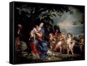 Rest on the Flight into Egypt (Virgin with Partridge), C1629-1630-Sir Anthony Van Dyck-Framed Stretched Canvas