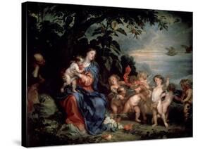 Rest on the Flight into Egypt (Virgin with Partridge), C1629-1630-Sir Anthony Van Dyck-Stretched Canvas