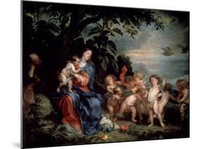 Rest on the Flight into Egypt (Virgin with Partridge), C1629-1630-Sir Anthony Van Dyck-Mounted Giclee Print