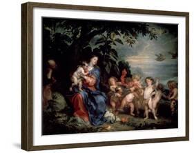 Rest on the Flight into Egypt (Virgin with Partridge), C1629-1630-Sir Anthony Van Dyck-Framed Giclee Print