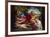 Rest on the Flight into Egypt with Saint Justina, 1529-Lorenzo Lotto-Framed Giclee Print