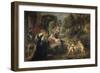 Rest on the Flight into Egypt, with Saints, C. 1635-Peter Paul Rubens-Framed Giclee Print