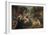 Rest on the Flight into Egypt, with Saints, C. 1635-Peter Paul Rubens-Framed Giclee Print