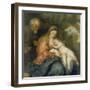 Rest on the Flight into Egypt-Sir Anthony Van Dyck-Framed Giclee Print