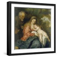 Rest on the Flight into Egypt-Sir Anthony Van Dyck-Framed Giclee Print