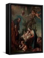 Rest on the Flight into Egypt-Giambettino Cignaroli-Framed Stretched Canvas