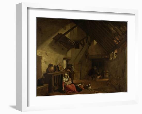 Rest on the Flight into Egypt-Abraham Bloemaert-Framed Art Print