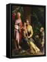 Rest on the Flight into Egypt-Correggio-Framed Stretched Canvas