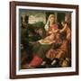 Rest on the Flight Into Egypt-Bonifacio Veronese-Framed Giclee Print