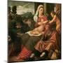 Rest on the Flight Into Egypt-Bonifacio Veronese-Mounted Premium Giclee Print