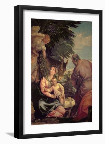 Rest on the Flight into Egypt-Paolo Veronese-Framed Giclee Print