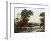 Rest on the Flight to Egypt with Landscape-Claude Lorraine-Framed Giclee Print