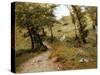 Rest Stop in Forest-Luigi Bechi-Stretched Canvas