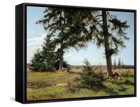Rest, summer day. Ca. 1860-Alexander Iwanow Morosoff-Framed Stretched Canvas