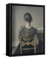 Rest-Vilhelm Hammershoi-Framed Stretched Canvas