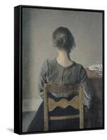 Rest-Vilhelm Hammershoi-Framed Stretched Canvas